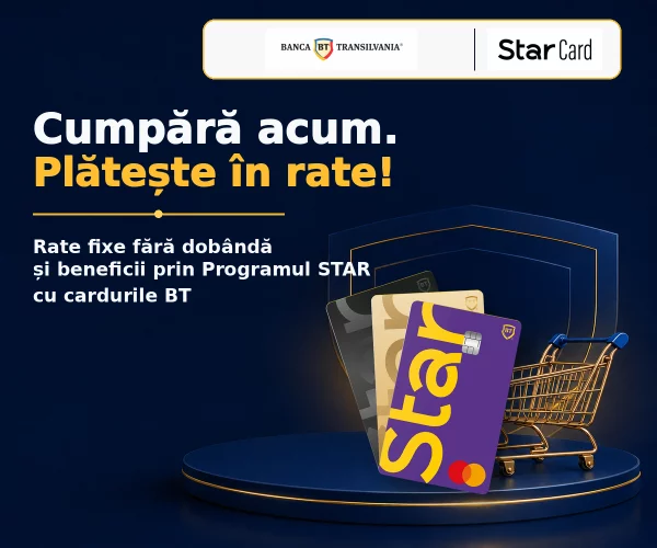 💳 Rate fără dobândă cu cardurile BT
