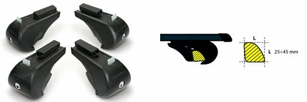 Set picioare Evos RS 4 bucati