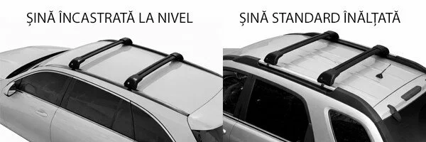 Set complet bare portbagaj Silenzio CX Black - Origine RL