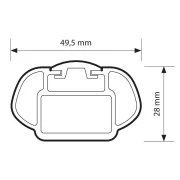 Alumia Rail, set complet de bare portbagaj din aluminiu - L - Evos RA