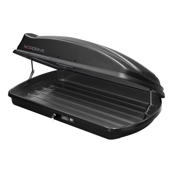 Box 333, cutie portbagaj ABS, 333 l - Negru embosat