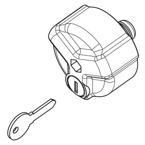Buton de strangere cu incuietoare