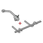 Elix+1, kit de extensie pentru Elix 2 suport biciclete cu fixare pe carligul de remorcare - 1 bicicleta