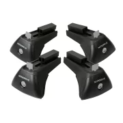 Evos IA (In-Rail Alu), kit de 4 picioare pentru bare de aluminiu Silenzio, Alumia, Helio