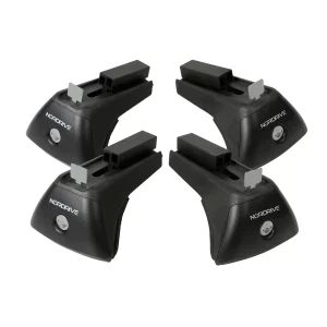 Evos IA (In-Rail Alu), kit de 4 picioare pentru bare de aluminiu Silenzio, Alumia, Helio