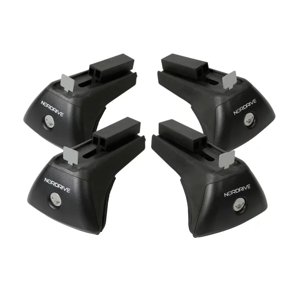 Evos IA (In-Rail Alu), kit de 4 picioare pentru bare de aluminiu Silenzio, Alumia, Helio