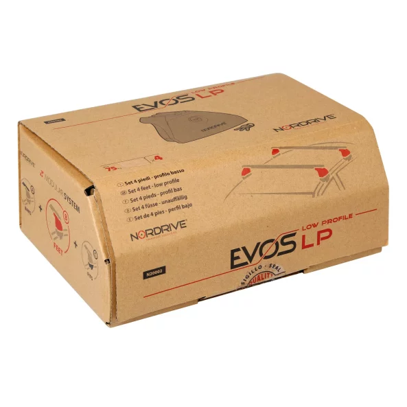 Evos LP (profil redus), kit de 4 picioare pentru toata gama de bare portbagaj Nordrive