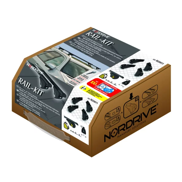 Evos RS (Rail Steel), kit de 4 picioare pentru bare de otel Quadra