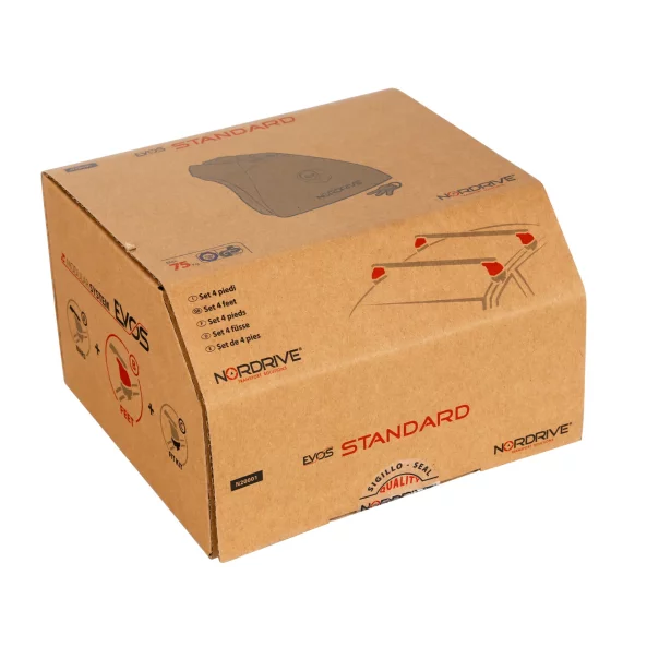 Evos ST (standard), kit de 4 picioare pentru toata gama de bare portbagaj Nordrive