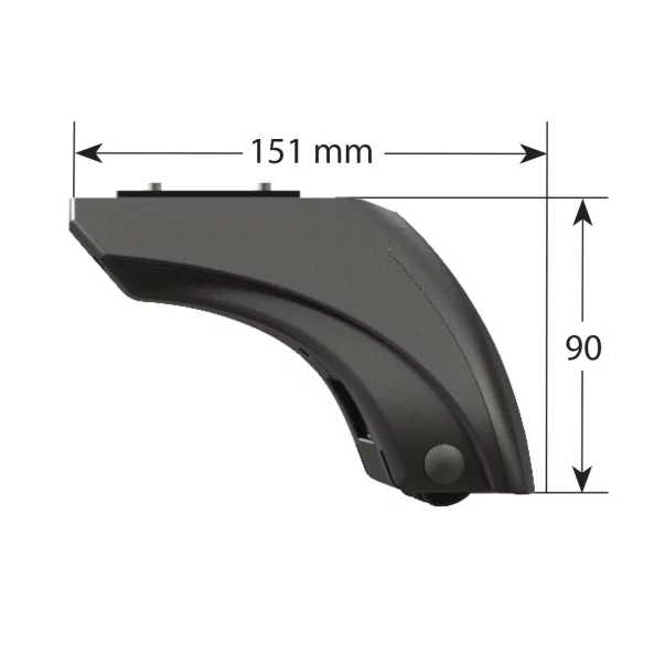 Evos ST (standard), kit de 4 picioare pentru toata gama de bare portbagaj Nordrive