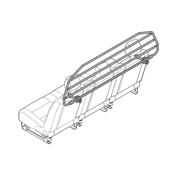 Fit-Kit A, kit de fixare la tetiere pentru Premium Guard grilaj de protectie auto, bariera pentru caini