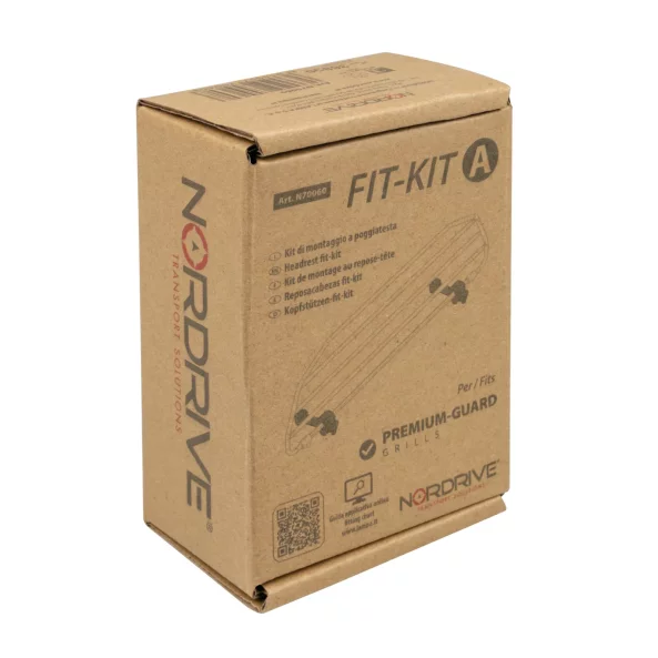 Fit-Kit A, kit de fixare la tetiere pentru Premium Guard grilaj de protectie auto, bariera pentru caini