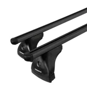Helio Black, pereche de bare portbagaj din aluminiu - L - 127 cm