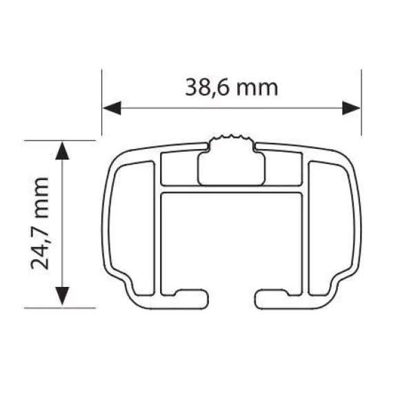 Helio Black, pereche de bare portbagaj din aluminiu - L - 127 cm