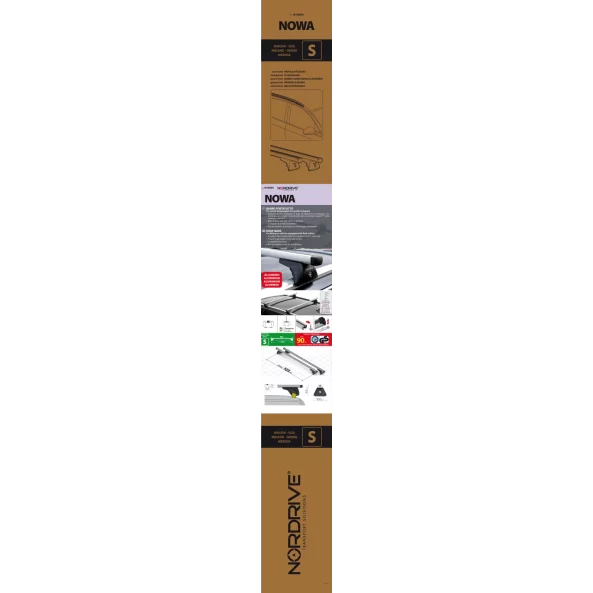 Helio In-Rail, set complet de bare portbagaj din aluminiu - S - Evos IA