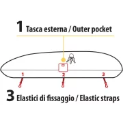 Husa de protectie pentru cutie portbagaj - M - 135-175 cm