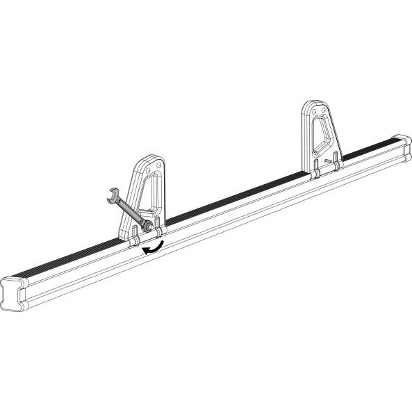 K-1, set opritoare incarcatura, cu fixare pe bara portbagaj din otel Nordrive Kargo, 2buc - 11 cm