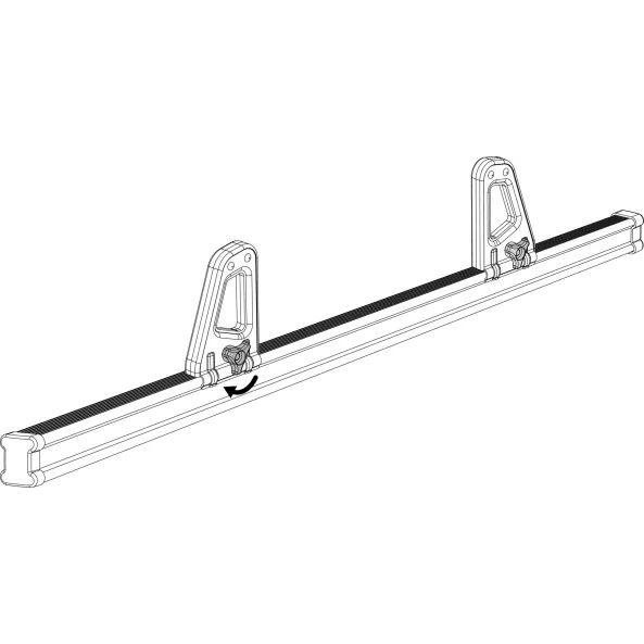 K-1, set opritoare incarcatura, cu fixare pe bara portbagaj din otel Nordrive Kargo, 2buc - 11 cm