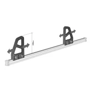 K-2, set opritoare incarcatura, cu fixare pe bara portbagaj din otel Nordrive Kargo, 2buc - 23 cm