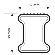 Kargo, bara portbagaj din otel - 135 cm