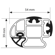 Kargo-Plus, bara portbagaj din aluminiu - 180 cm