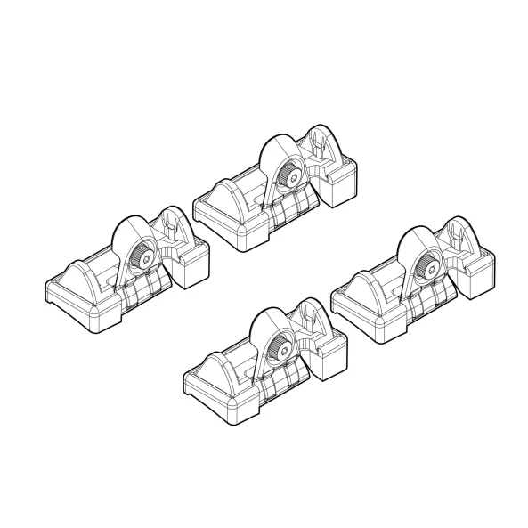Kit de montaj pentru bare Alumia, Quadra, Silenzio C004 - Renault