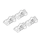 Kit de montaj pentru bare Alumia, Quadra, Silenzio C004 - Renault