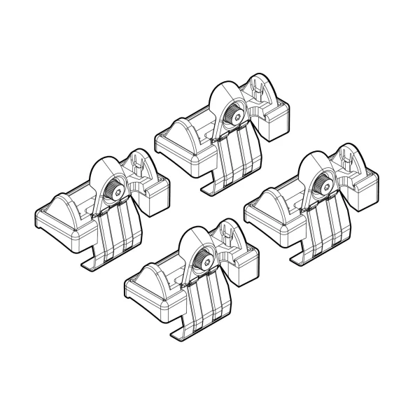 Kit de montaj pentru bare Alumia, Quadra, Silenzio C008 - Toyota