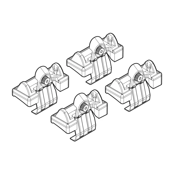 Kit de montaj pentru bare Alumia, Quadra, Silenzio C009 - Toyota