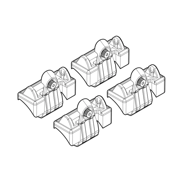 Kit de montaj pentru bare Alumia, Quadra, Silenzio C010 - Audi