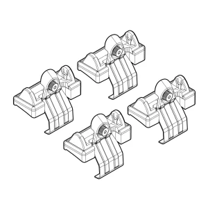 Kit de montaj pentru bare Alumia, Quadra, Silenzio C014 - Honda
