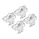 Kit de montaj pentru bare Alumia, Quadra, Silenzio C021 - Honda