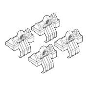 Kit de montaj pentru bare Alumia, Quadra, Silenzio C025 - Bmw