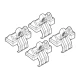 Kit de montaj pentru bare Alumia, Quadra, Silenzio C025 - Bmw