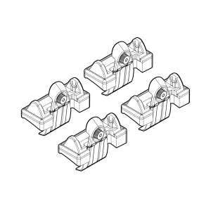 Kit de montaj pentru bare Alumia, Quadra, Silenzio C033 - Toyota