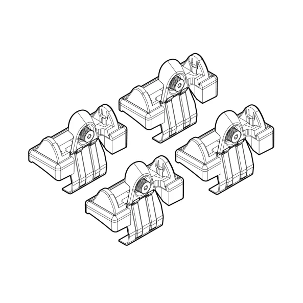 Kit de montaj pentru bare Alumia, Quadra, Silenzio C035 - Audi
