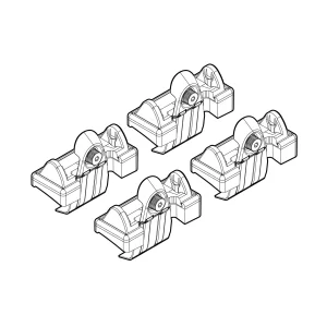 Kit de montaj pentru bare Alumia, Quadra, Silenzio C038 - Volvo