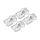 Kit de montaj pentru bare Alumia, Quadra, Silenzio C038 - Volvo