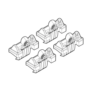Kit de montaj pentru bare Alumia, Quadra, Silenzio C039 - Audi