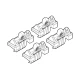Kit de montaj pentru bare Alumia, Quadra, Silenzio C039 - Audi
