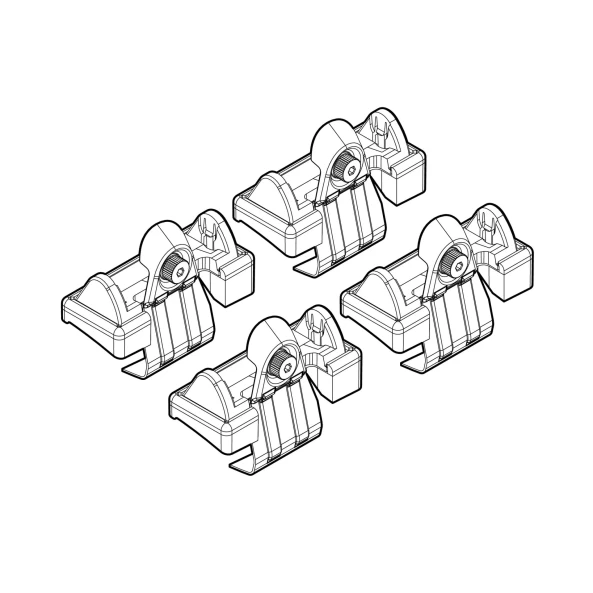 Kit de montaj pentru bare Alumia, Quadra, Silenzio C041 - Skoda