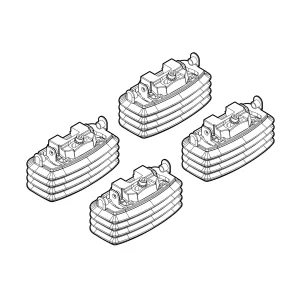 Kit de montaj pentru bare Alumia, Quadra, Silenzio C044 - Ford, Renault