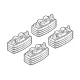 Kit de montaj pentru bare Alumia, Quadra, Silenzio C044 - Ford, Renault