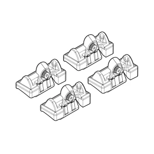 Kit de montaj pentru bare Alumia, Quadra, Silenzio C047 - Hyundai