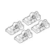 Kit de montaj pentru bare Alumia, Quadra, Silenzio C047 - Hyundai