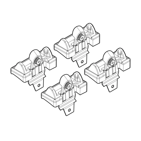 Kit de montaj pentru bare Alumia, Quadra, Silenzio C048 - Chevrolet