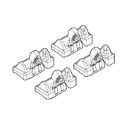 Kit de montaj pentru bare Alumia, Quadra, Silenzio C050 - Volkswagen