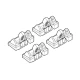 Kit de montaj pentru bare Alumia, Quadra, Silenzio C050 - Volkswagen