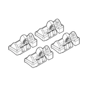 Kit de montaj pentru bare Alumia, Quadra, Silenzio C051 - Mazda