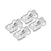 Kit de montaj pentru bare Alumia, Quadra, Silenzio C052 - Peugeot